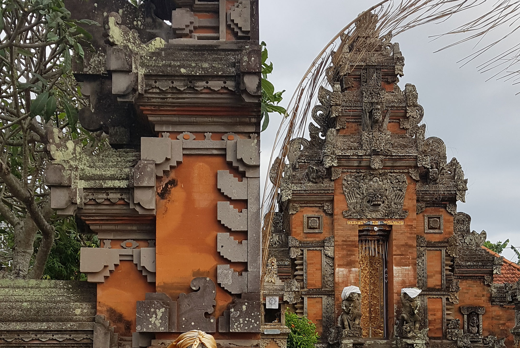 Der Tempel Pura Dalam im Dorf Bona, Gianyar, Bali