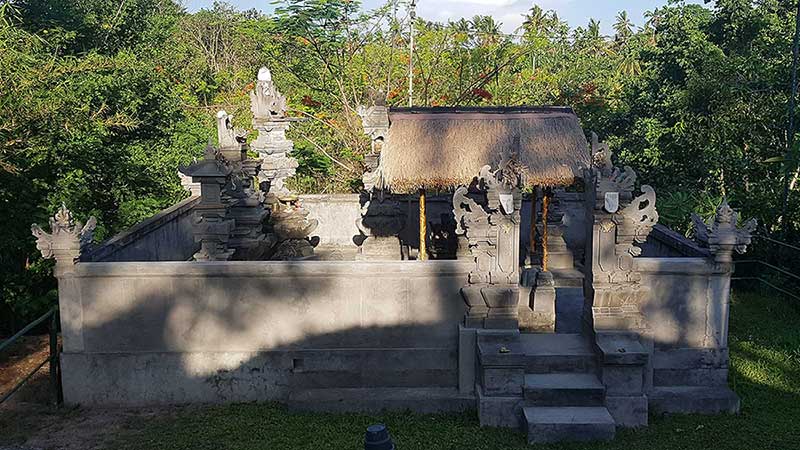 Der Tempel Merajan in Swarna Dwipa, Bona, Bali, Frontansicht